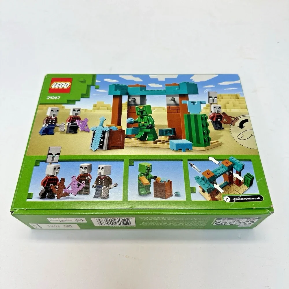 Lego Minecraft Illager Desert Patrol 21267 & Nether Lava Battle 21266 Lot New